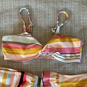 Billabong girls size 12 swimsuit top and 2 bottoms